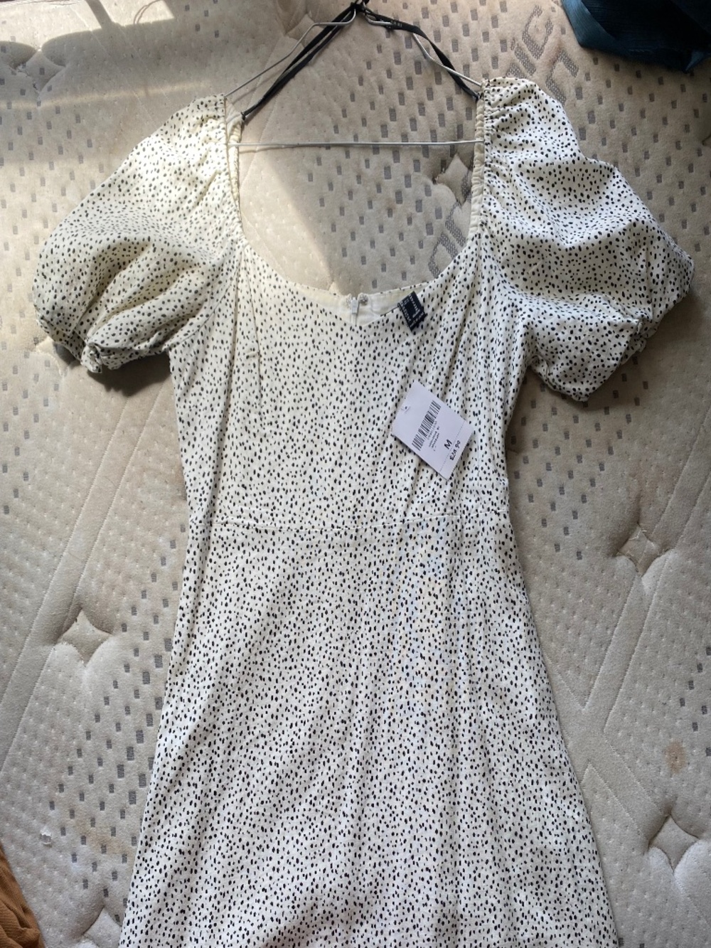 NWT Forever 21 Polka Dot Mini Dress with Babydoll Sleeves